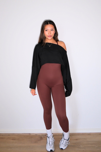 Luna Off-Shoulder Long Sleeve (ONYX)