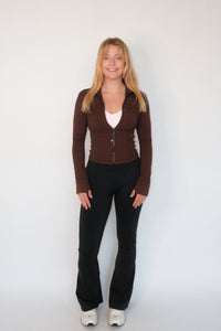 Sculpt Zip Jacket (COCOA)